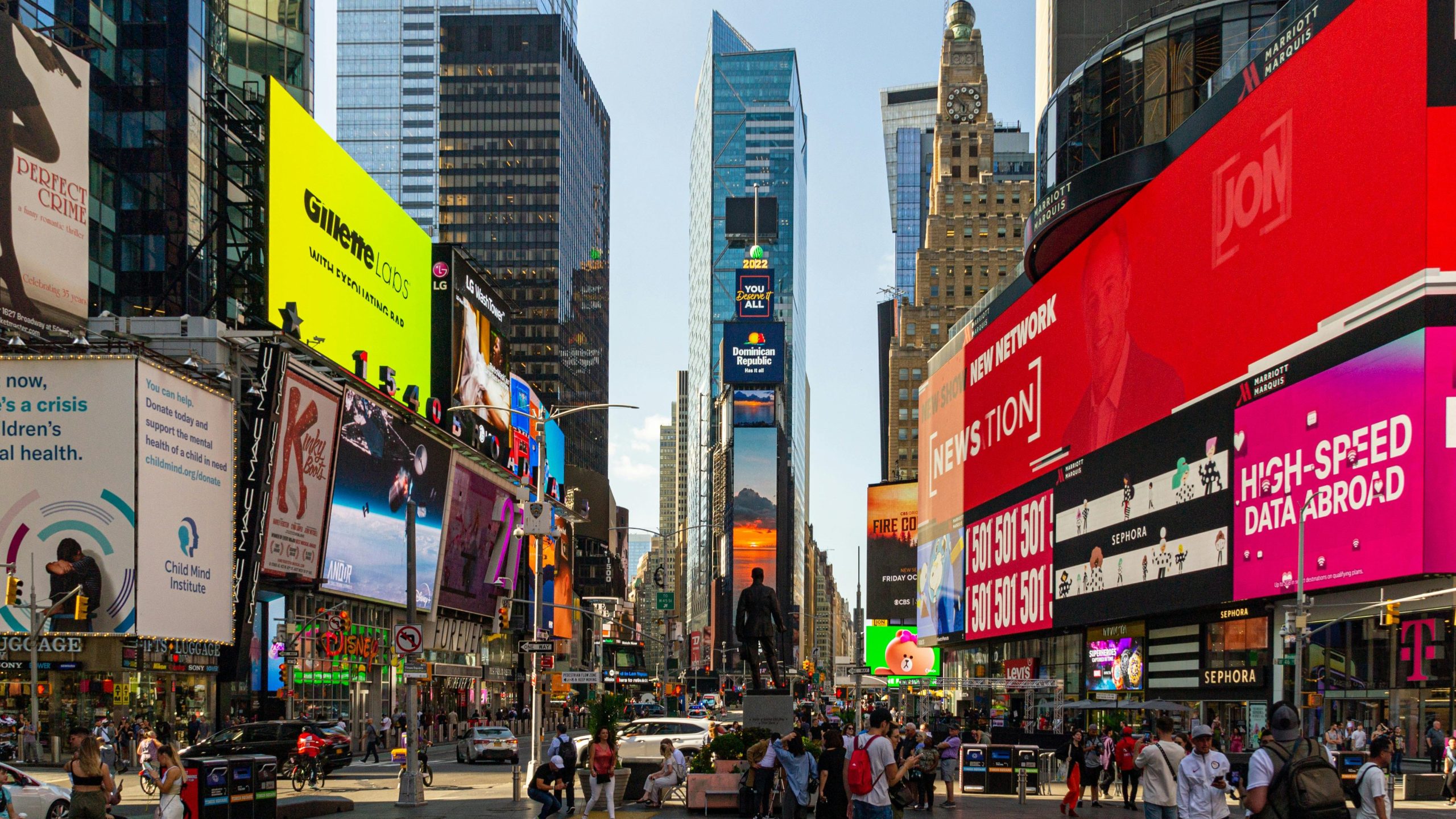 Mid daylight experienece of times square, New York