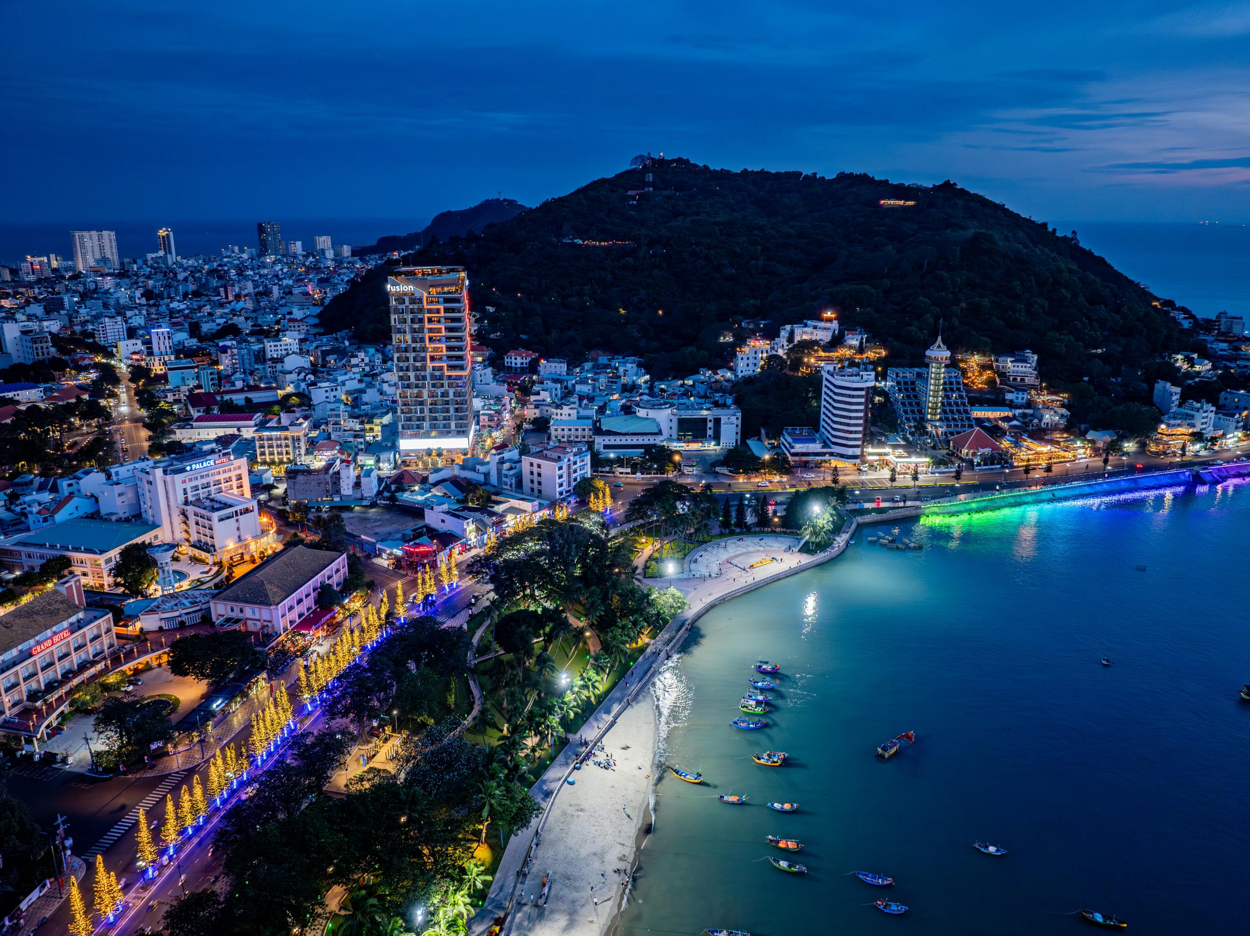 Beautiful night view of Vũng Tàu, Vietnam
